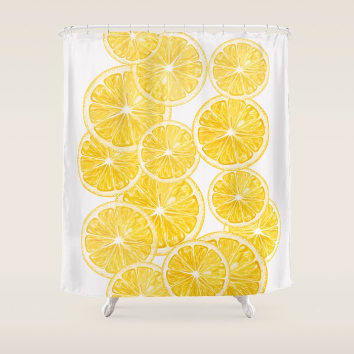 Lemons Shower Curtain Gallery Image 1