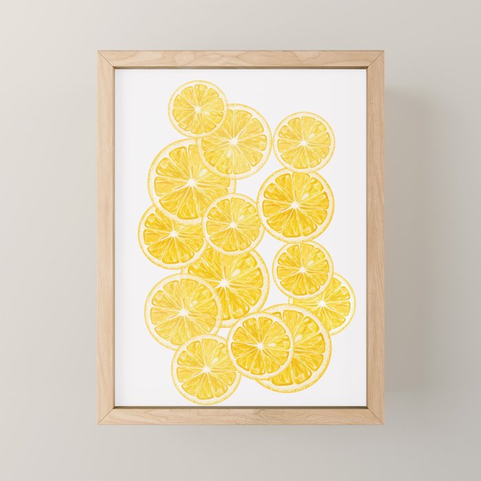 Lemons Mini Art Print Gallery Image 1
