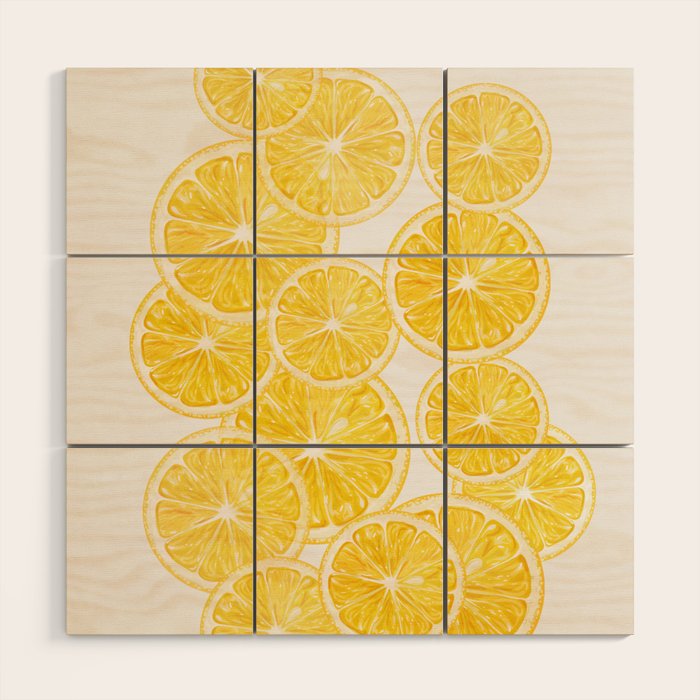 Lemons Wood Wall Art Gallery Image 1