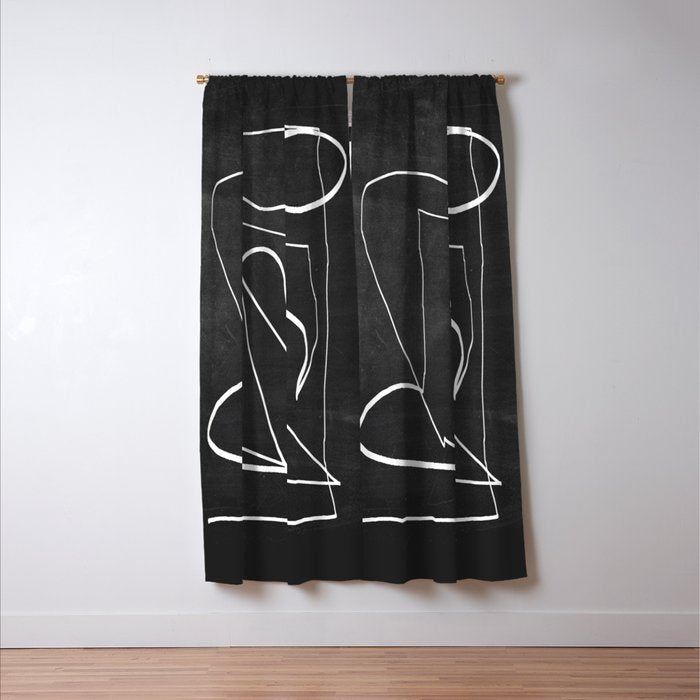 Abstract line art 93 Window Curtain Gallery Image 3