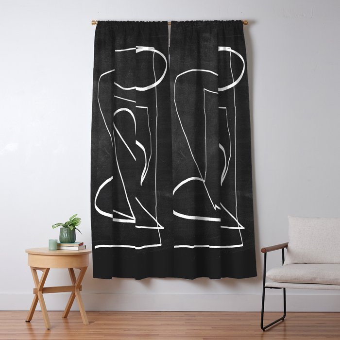Abstract line art 93 Window Curtain Gallery Image 5