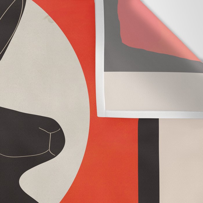 Black Rabbit 3 Wall Tapestry Gallery Image 3
