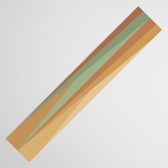 Geometric Triangles XII Earthy Rustic Table Runner Gallery Image 3