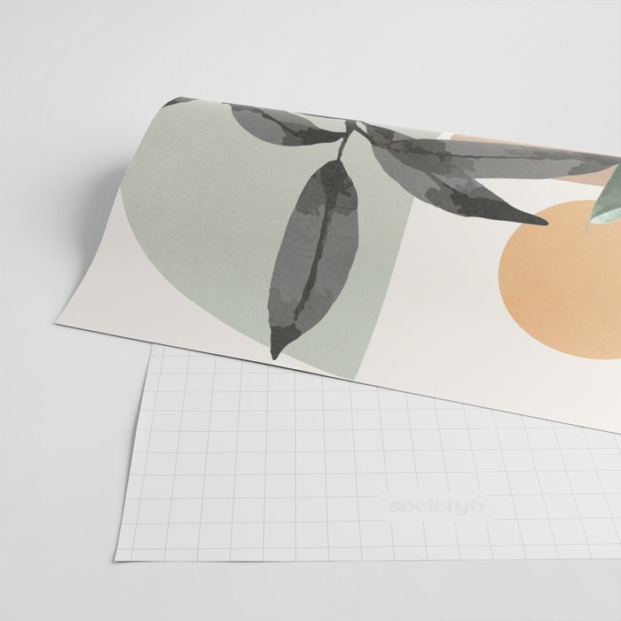 Sunset Flora 01 Wrapping Paper Gallery Image 2