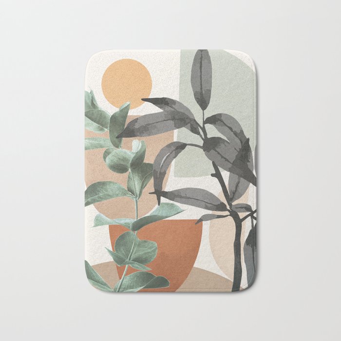 Sunset Flora 01 Bath Mat Gallery Image 1