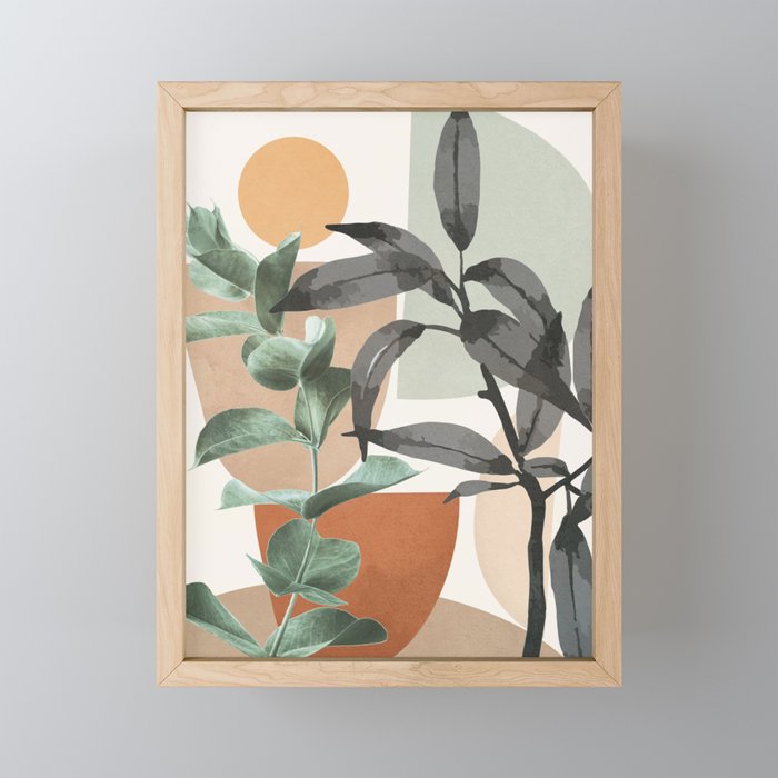 Sunset Flora 01 Mini Art Print Gallery Image 1