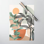 Sunset Flora 01 Wrapping Paper Gallery Image 1