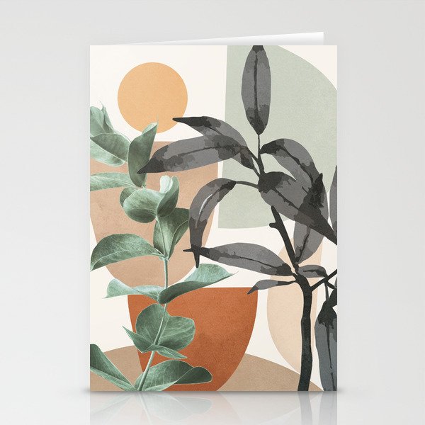 Sunset Flora 01 Stationery Card Gallery Image 2