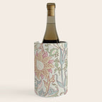 William Morris Vintage Pink and Rose Eggshell Blue Rose Pink Wine Chiller Gallery Image 1