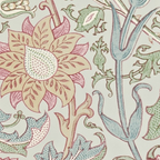 William Morris Vintage Pink and Rose Eggshell Blue Rose Pink Coffee Mug Gallery Image 2