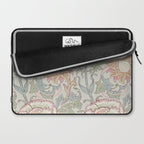 William Morris Vintage Pink and Rose Eggshell Blue Rose Pink Laptop Sleeve Gallery Image 2