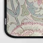 William Morris Vintage Pink and Rose Eggshell Blue Rose Pink Laptop Sleeve Gallery Image 3