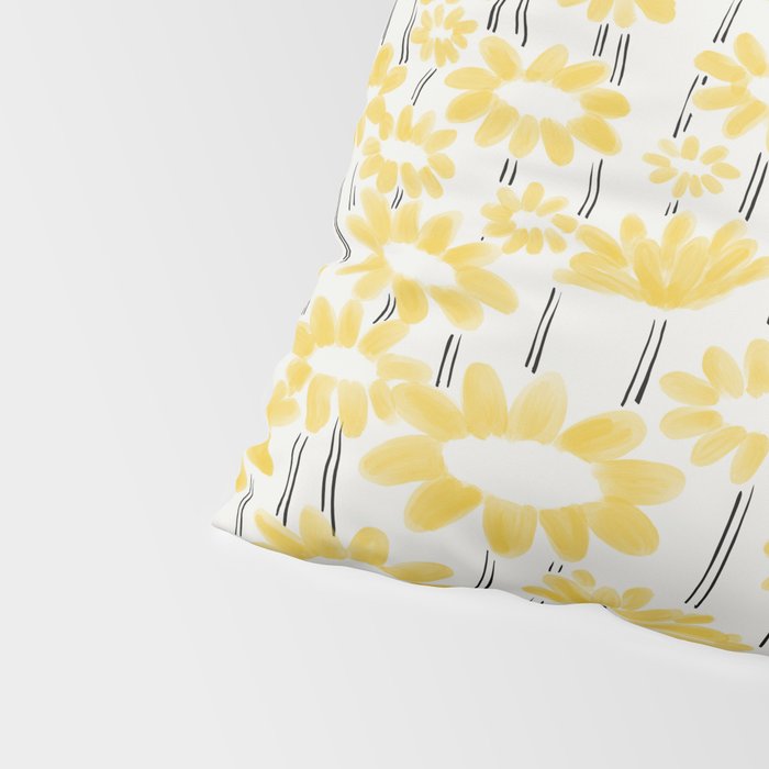 Sunflower Field Pillow Sham Gallery Image 4