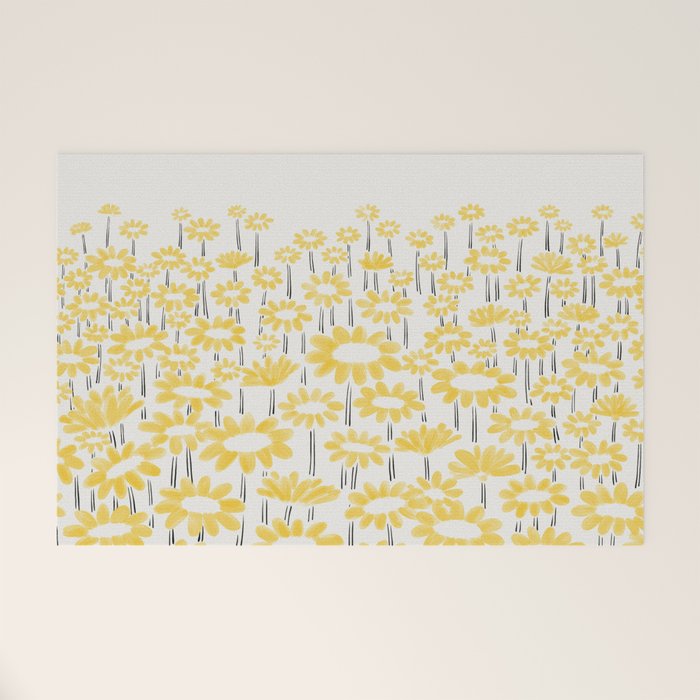 Sunflower Field Welcome Mat Gallery Image 1