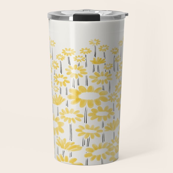 Sunflower Field Travel Mug Gallery Image 1