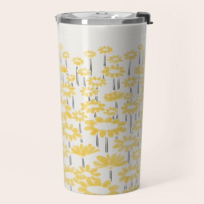 Sunflower Field Travel Mug Gallery Image 2