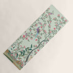 Chinoiserie Mint Green Pastel Fresco Floral Garden Birds Oriental Botanical Yoga Mat Gallery Image 1