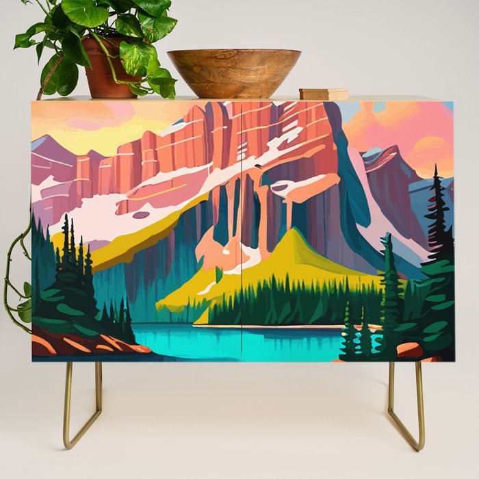 Moraine Lake in Banff National Park  Credenza Gallery Image 1