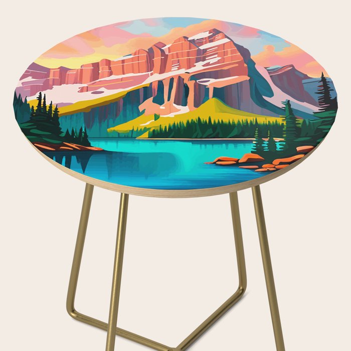Moraine Lake in Banff National Park  Side Table Gallery Image 2