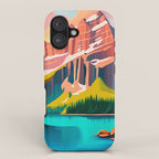 Moraine Lake in Banff National Park  iPhone Case Gallery Image 1