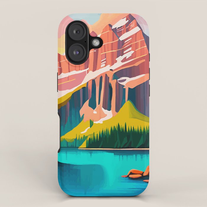 Moraine Lake in Banff National Park  iPhone Case Gallery Image 1