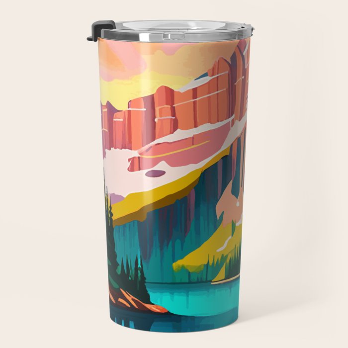 Moraine Lake in Banff National Park  Travel Mug Gallery Image 3