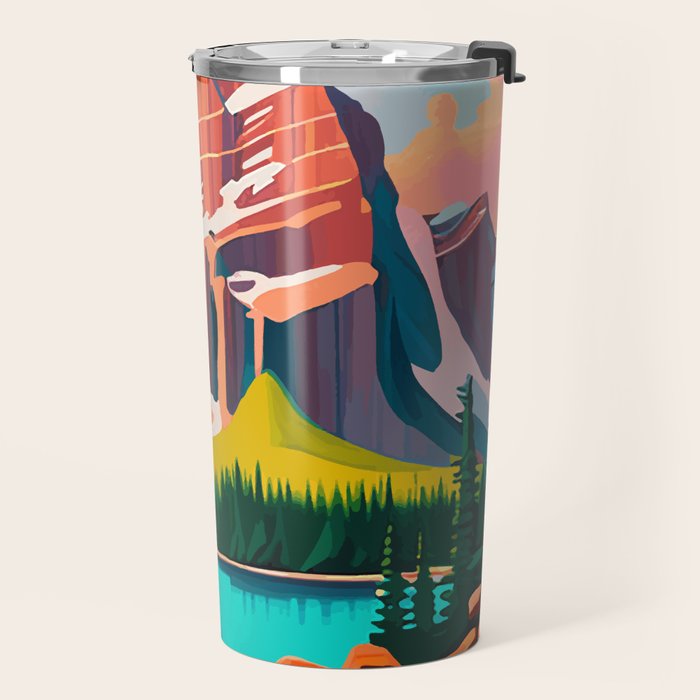 Moraine Lake in Banff National Park  Travel Mug Gallery Image 2