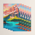 Moraine Lake in Banff National Park  Wrapping Paper Gallery Image 3