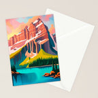 Moraine Lake in Banff National Park  Stationery Card Gallery Image 2