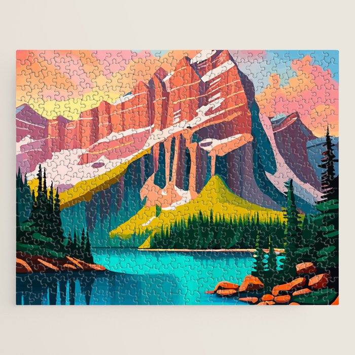 Moraine Lake in Banff National Park  Jigsaw Puzzle Gallery Image 1