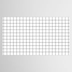 Grid Pattern Stripes Lines Black and White Minimalist Geometric Stripe Line Drawing Tablecloth Gallery Image 2