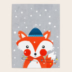 Christmas Fox with fairy lights Poster Gallery Image 4