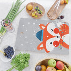 Christmas Fox with fairy lights Cutting Board Gallery Image 2