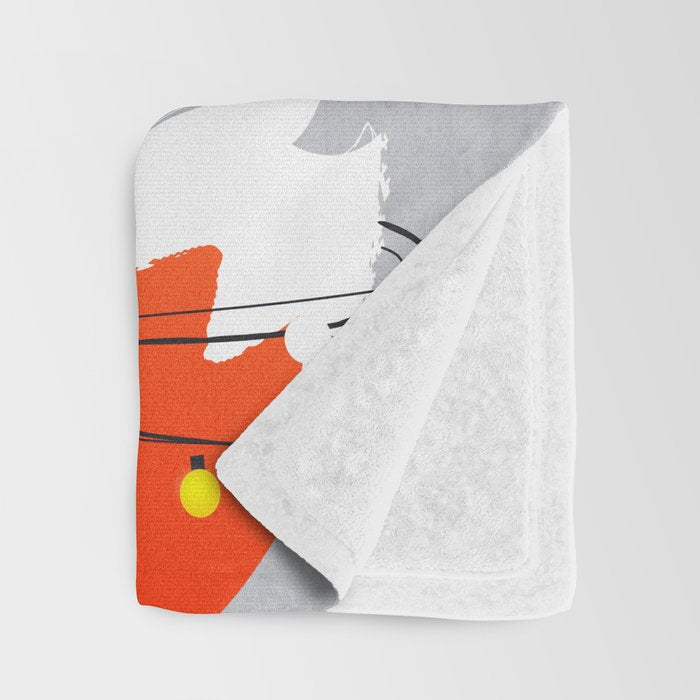 Christmas Fox with fairy lights Throw Blanket Gallery Image 3