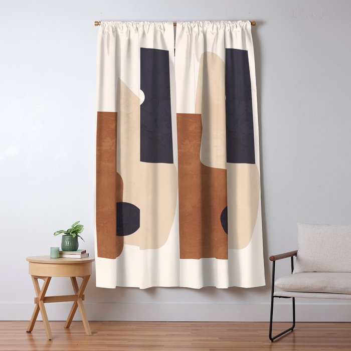 Abstract Minimal Shapes 32 Window Curtain Gallery Image 5