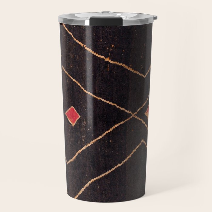 Feiija  Antique South Morocco North African Pile Rug Print Travel Mug Gallery Image 1