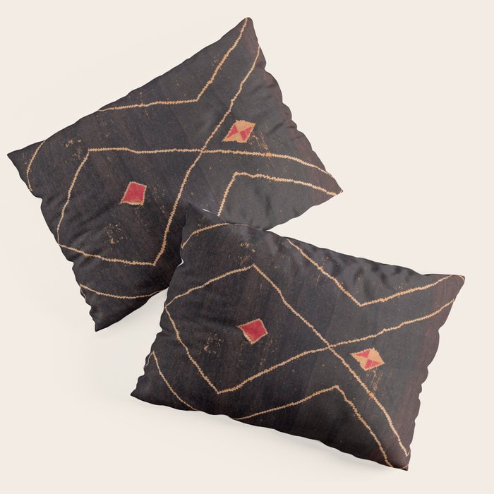 Feiija  Antique South Morocco North African Pile Rug Print Pillow Sham Gallery Image 1