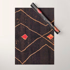 Feiija  Antique South Morocco North African Pile Rug Print Wrapping Paper Gallery Image 1