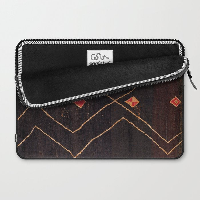 Feiija  Antique South Morocco North African Pile Rug Print Laptop Sleeve Gallery Image 2