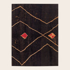 Feiija  Antique South Morocco North African Pile Rug Print Poster Gallery Image 4