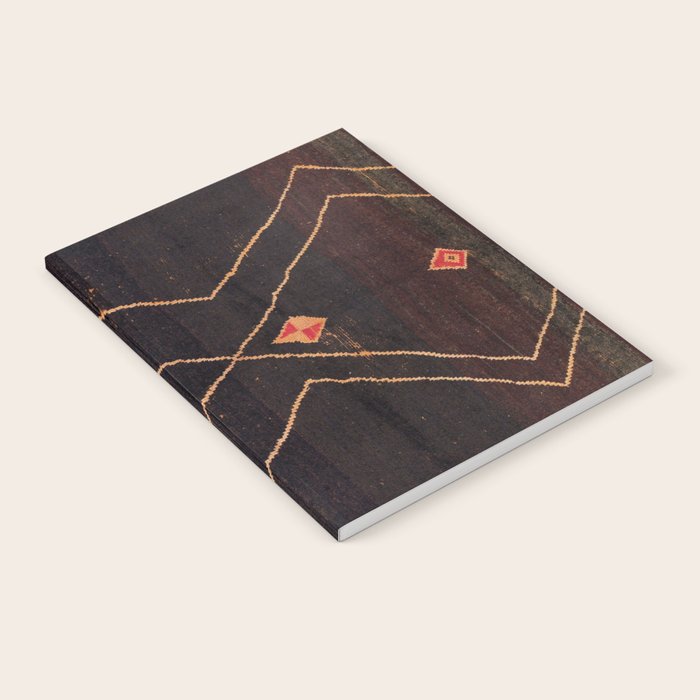 Feiija  Antique South Morocco North African Pile Rug Print Notebook Gallery Image 2