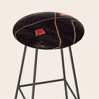 Feiija  Antique South Morocco North African Pile Rug Print Stool Gallery Image 2