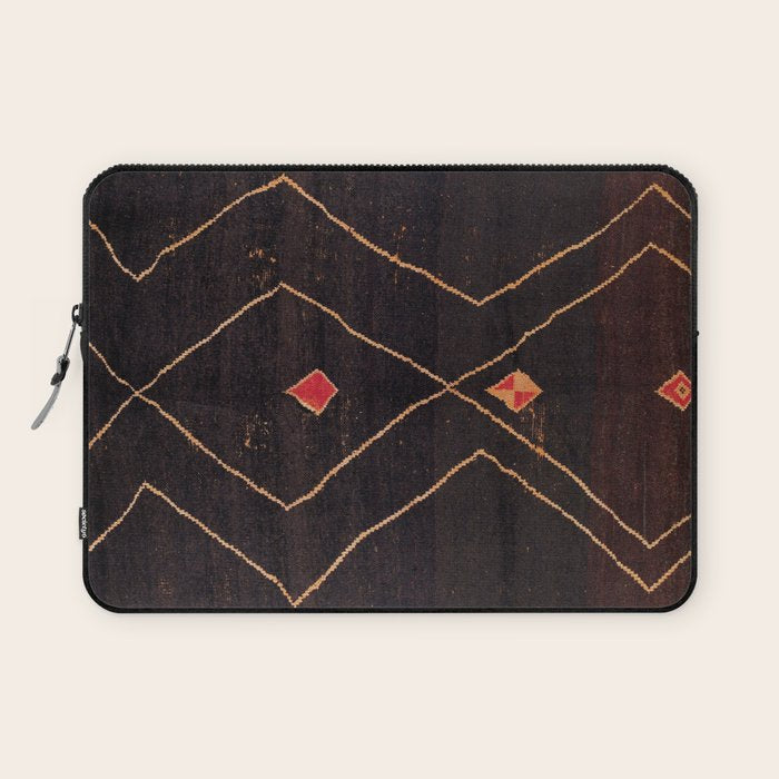 Feiija  Antique South Morocco North African Pile Rug Print Laptop Sleeve Gallery Image 1