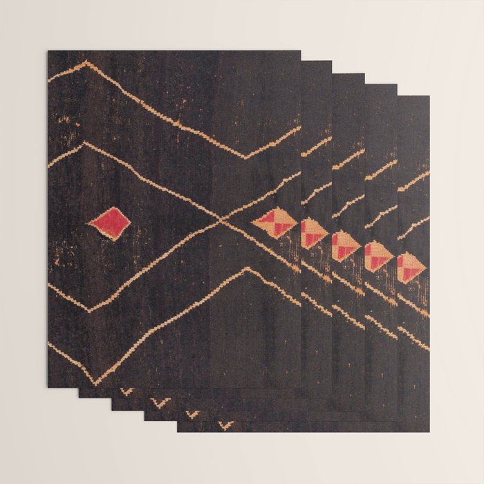 Feiija  Antique South Morocco North African Pile Rug Print Wrapping Paper Gallery Image 3