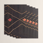 Feiija  Antique South Morocco North African Pile Rug Print Wrapping Paper Gallery Image 3