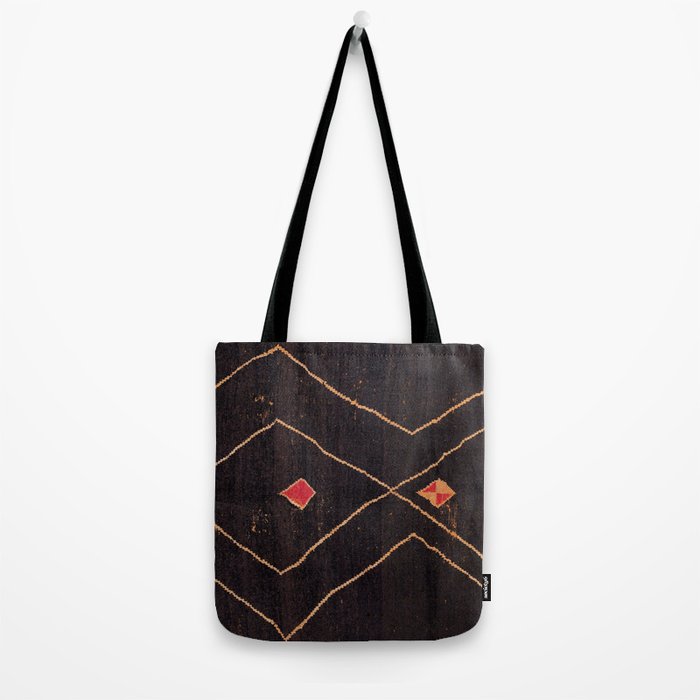 Feiija  Antique South Morocco North African Pile Rug Print Tote Bag Gallery Image 2