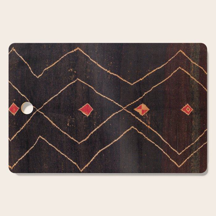 Feiija  Antique South Morocco North African Pile Rug Print Cutting Board Gallery Image 1