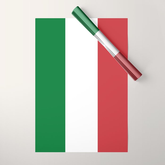 Italian Flag Wrapping Paper Gallery Image 1