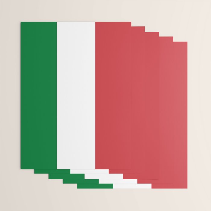 Italian Flag Wrapping Paper Gallery Image 3