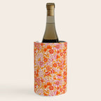 Posey - orange and pink Wine Chiller Gallery Image 1